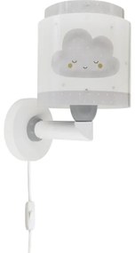 Dalber 76019E - Applique per bambini BABY DREAMS 1xE27/15W/230V grigio