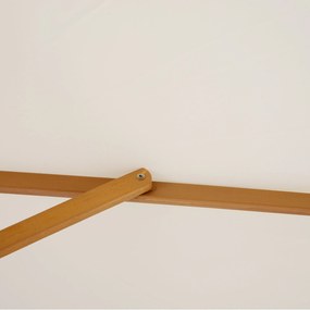Ombrellone da Giardino 2.5x2.5 m Palo Ø38 mm in Legno Crema...