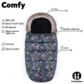 PETITE&amp;MARS - Coprigambe per bambini 4in1 COMFY Elegant Caramel/Beige marrone