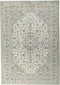Kashan Tappeto 250x350 Beige (Iran) Annodato A Mano