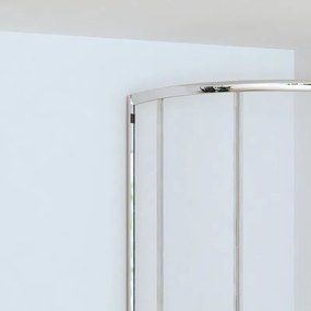 Box doccia 90x90cm semicircolare altezza ridotta 170 cm | CHIARA CURV-R - KAMALU