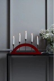 Decorazione luminosa natalizia rossa Bridge - Markslöjd