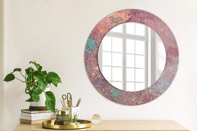 Specchio rotondo stampato Festival dei colori fi 50 cm