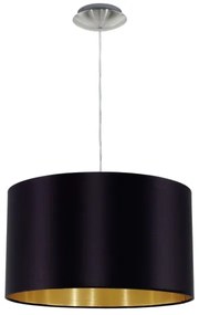 Eglo 78691 - Lampadario a sospensione con filo MASERLO 1xE27/60W/230V diametro 38 cm nero/rame
