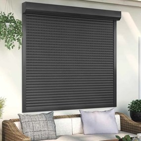 Tapparella Avvolgibile İn Alluminio 160x150 Cm Antracite /