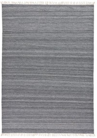 Tappeto per esterni grigio scuro in plastica riciclata Liso, 160 x 230 cm Liso Eco-Dhurrie - Universal