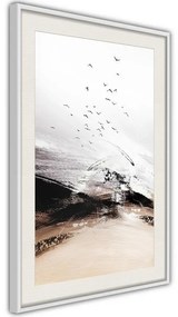 Poster  Flight into the Unknown  Cornice Quadri Cornice d'oro con passe-partout, Larghezza x Altezza Home decor 20x30