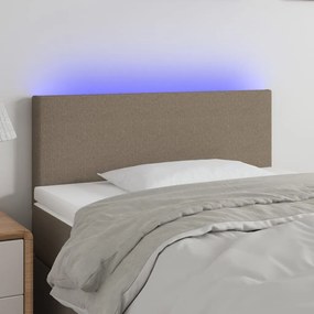Testiera A Led Tortora 100x5x78/88 Cm İn Tessuto /