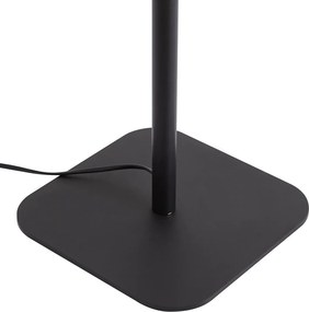 Lampada da terra moderna nera con LED dimmerabile - Divana