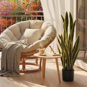 Sanseveria Artificiale in Vaso Ø20x90 cm da Esterno e Interno con 21 Foglie Modellabili...