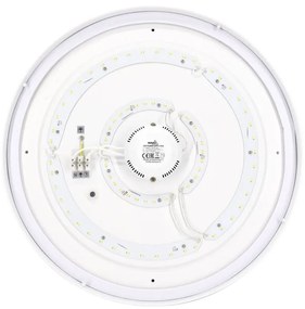 Plafoniera LED 24W IP44 Ø325mm Sensore Microonde da soffitto e parete Colore  Bianco Naturale 4.000K