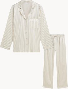 Pigiama da donna in seta Striped