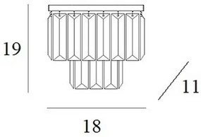 MAXLIGHT W0288 - Applique MONACO 2xG9/40W/230V oro