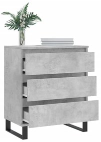 Credenza grigio cemento 60x35x70 cm in legno multistrato