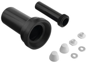 Bruckner - Set di collegamento per WC sospeso 25 cm nero