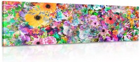 Stampa su tela – Fiori in versione multicolore