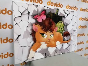 Quadro su tela – Cucciolo di leone adorabile