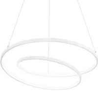 Sospensione Moderna Oz Metallo Bianco Led 48W 3000K Luce Calda D60Cm Dali