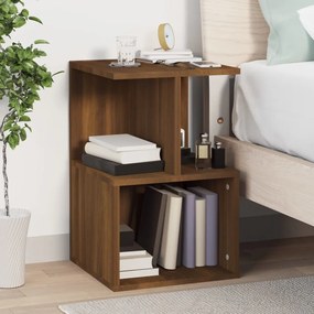 Comodino Rovere Marrone 35x35x55 Cm İn Legno Multistrato /