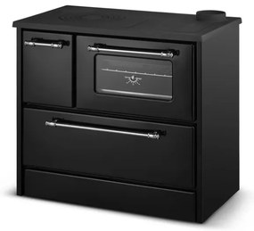 Cucina A Legna Stufa 9 Kw Nera Beatrice L87xP51xH79 Ecodesign 4 Stelle