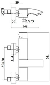 Paffoni Level Lec022st Miscelatore Vasca Senza Duplex Leva Cubo Steel Looking Acciaio