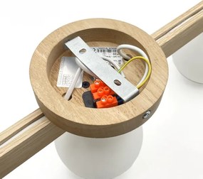 Plafoniera ANTONIO 3xG9/5W/230V rovere/bianco