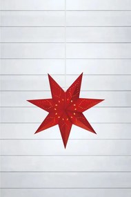 Decorazione luminosa natalizia rossa da appendere Saturnus - Markslöjd