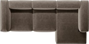 Divano angolare marrone (con penisola a destra/con chaise lounge) Bergamo – Cosmopolitan Design