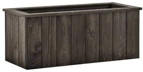 Letto Rialzato Giardino Grigio Scuro 74x32x30cm Pino Massello /