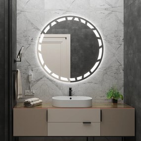 Specchio rotondo con illuminazione LED C8