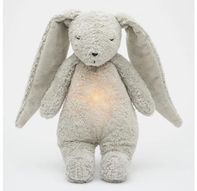Moonie - Compagno di coccole con melodia e luce coniglietto 2.0 organic grigio