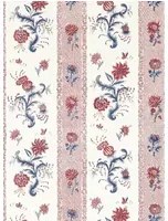 Zoffany Carta da parati Papaver Stripe - Indigo/ Madder