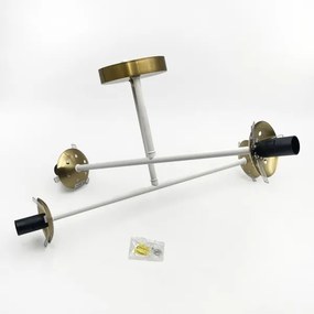 Brilagi - Plafoniera da soffitto MALIVA 4xE14/15W/230V oro/bianco