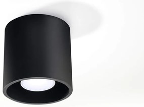 Plafoniera da Soffitto in Alluminio ORBIS 1 GU10 Nera da Interno