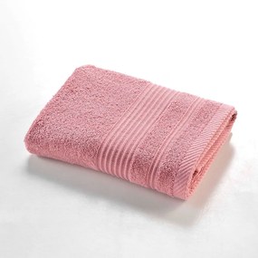 Asciugamano in spugna di cotone rosa 50x90 cm Tendresse - douceur d'intérieur