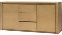 Madia credenza in frassino 2 porte 3 cassetti miele l.184 p.48 h.88