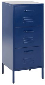 Armadio da ufficio metallo blu zaffiro 43 x 40 cm WOSTOK Beliani