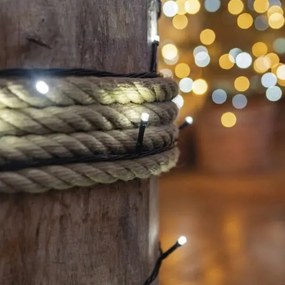 Catena LED natalizia da esterno 50xLED/5m IP44 bianco freddo