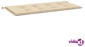 vidaXL Cuscino per Panca Beige 100x50x3 cm in Tessuto Oxford