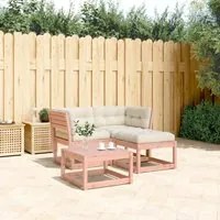 Set Divani Giardino 3 pz con Cuscini Legno Massello di Douglas 3216993