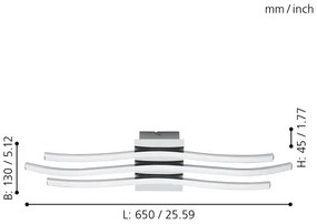 Eglo 31995 - Plafoniera LED RONCADE LED/26W/230V