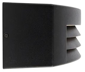 Lampada da parete esterna moderna nera IP44 - Hurricane 1