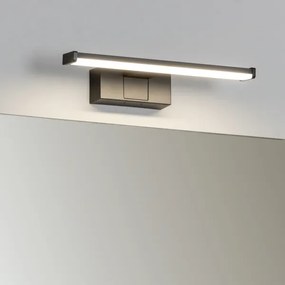 Brilagi - Specchio da bagno con luce LED VESTRA, 6 W/230 V, 30 cm, IP44, nero