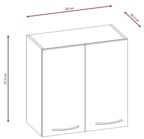 Cucina componibile VALERIA 240 cm rovere sonoma/marrone