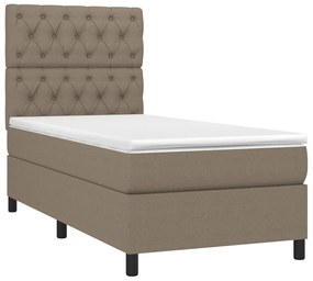 Giroletto a molle con materasso tortora 80x200 cm intessuto