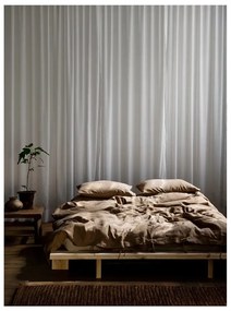 Letto matrimoniale in legno di pino con griglia color naturale 160x200 cm Japan - Karup Design