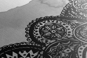 Stampa su tela – Mandala in bianco e nero