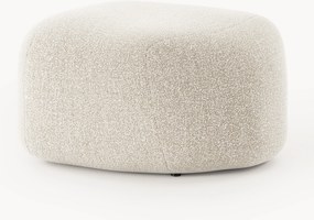 Pouf ovale in bouclé Wolke