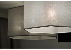 Duolla - Lampadario a plafone ROLLER TRIO HEX 3xE27/15W/230V nero/grigio/bianco