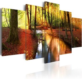 Quadro Silent forest  Colore colorful, Dimensioni e Misure 100x50